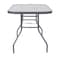 Flash Furniture Tory 27.5-in x 47.25-in Patio Table w/Tempered Glass Top w/Umbrella Hole and Steel Tube Frame, Slvr FV-FRB7-120-7W-SV-GG - alternate 4